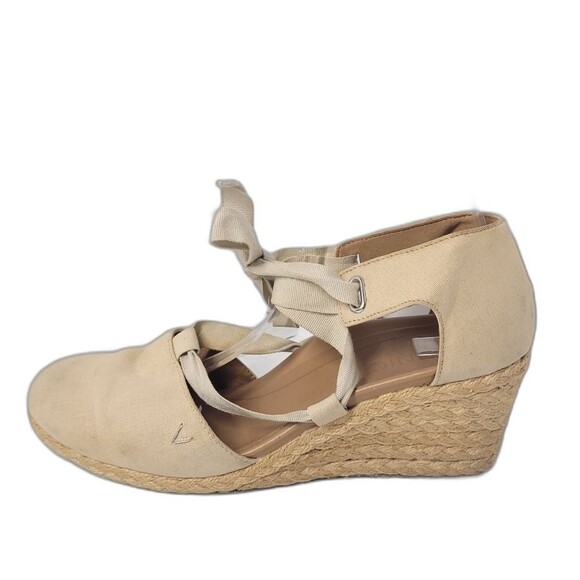 Vionic Aruba Kaitlyn Wedge Orthotic Espadrilles in Oat Womens Size 10 - Picture 1 of 15